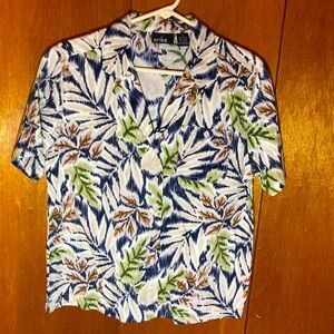 Vintage Erika Button Down Tropical Hawaiian Shirt Small